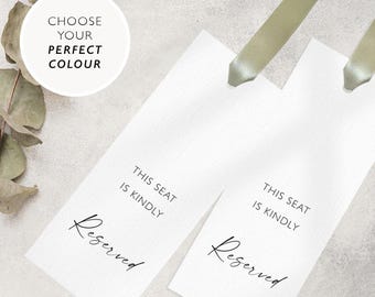 Seat Reserved Sign For Ceremony Reserved Sign Wedding Reserved Sign Aisle Decor Seat Sign Wedding Reserved Row Signs