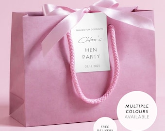 Hen Party Bags Hen Do Party Bag Favors Hen Do Gift Ideas Bachelorette Party Personalised Bride to Be Bag Gift Bag Filler Hen Favour