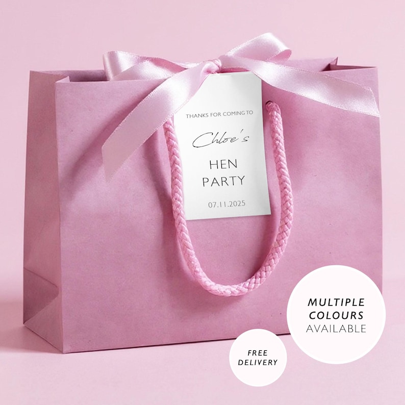 Hen Party Bags Hen Do Party Bag Favors Hen Do Gift Ideas Bachelorette Party Personalised Bride to Be Bag Gift Bag Filler Hen Favour