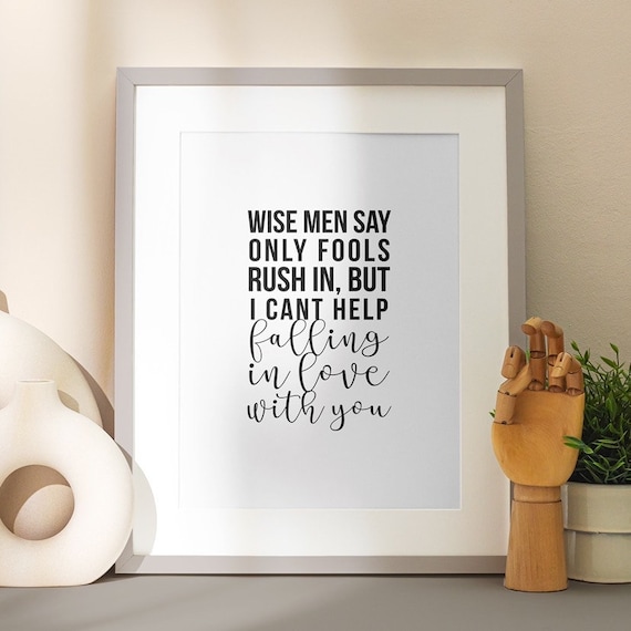 Know an Elvis fan? This set of 3 Elvis Presley song lyrics would be a  perfect gift for friends and…