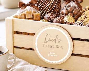 Dad Treat Hamper Gift Box Dad Chocolate and Snack Gift Box for Dad Personalised Dad Snack Box Father’s Day Treat Hamper Dad Birthday Gift