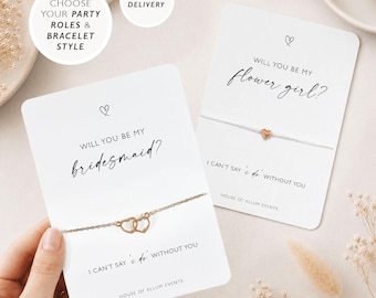 Bridesmaid Proposal Gift Will You be My Bridesmaid Gift Bag Maid Of Honour For Bridal Party Bridesmaid Card Bridesmaid Bracelet