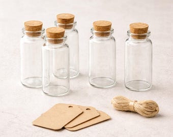 Wedding Favour Bottles Mini Glass Bottle 30ml Glass Bottle with Cork Wedding favors Wedding favours Shot Bottles Take a shot Empty Bottles
