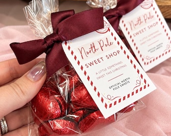 Christmas Gift for Kids, North Pole Chocolate Gift Bag, Christmas Eve Box Filler, Kids Stocking Filler, Christmas Chocolate Gift