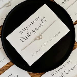 Bridesmaid Proposal Bracelet Custom Maid of Honour Flower Girl Gift Will You Be My Bridesmaid Personalised Bridesmaid Proposal Cute Gift