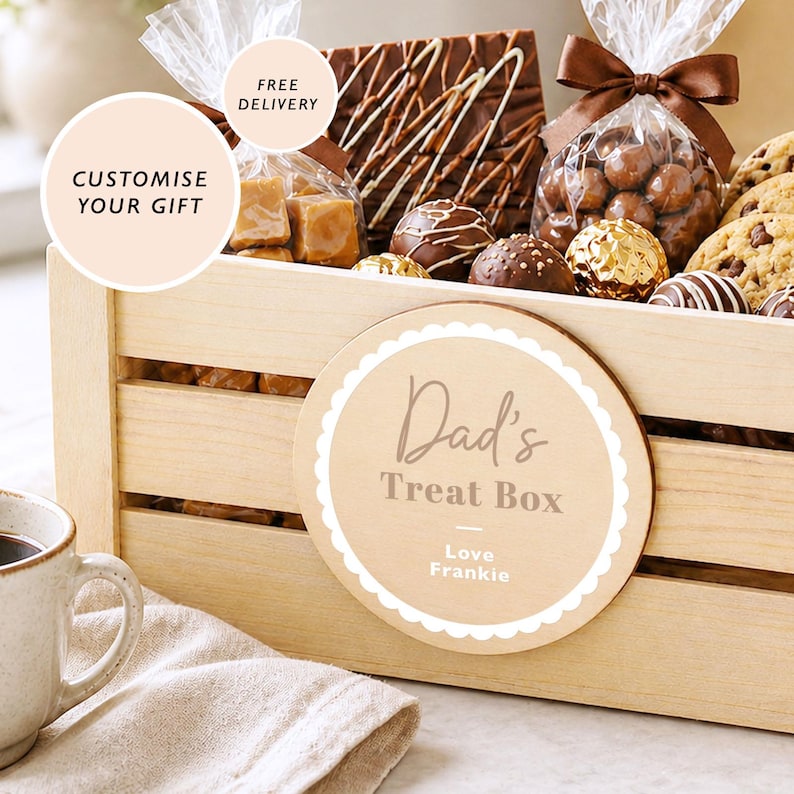 Dad Treat Hamper Gift Box Dad Chocolate and Snack Gift Box for Dad ...