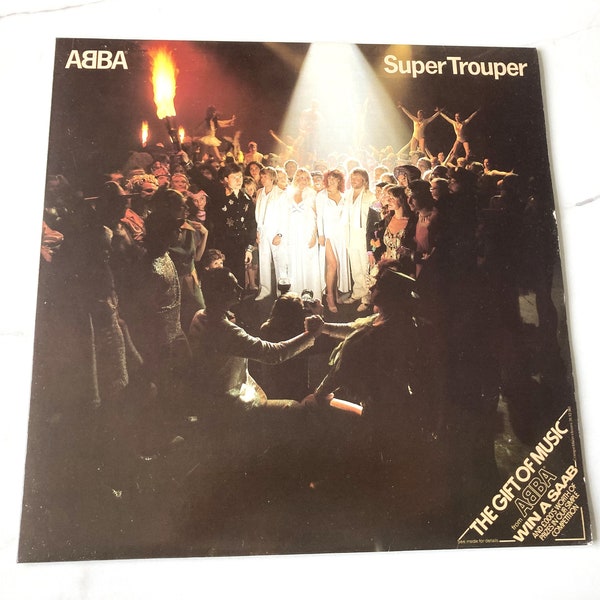 ABBA - Super Trouper- Original 1980 Vinyl LP Vintage Record Pop Epic Records