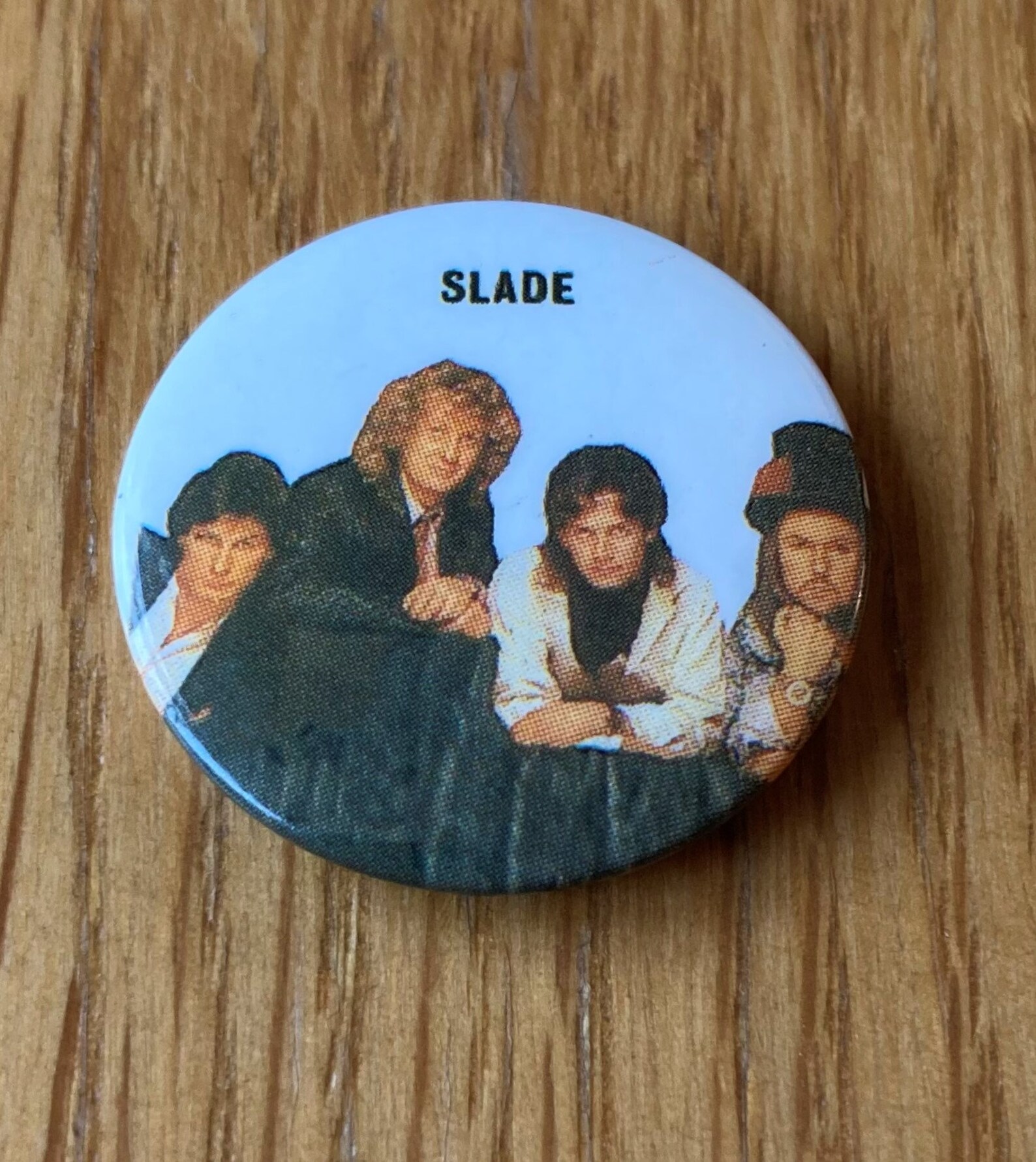 SLADE Vintage Button Style Metal Pin Badge From The 1980's | Etsy