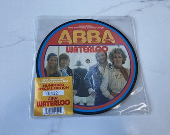ABBA Waterloo 30th Anniversary Numbered Special Edition 7" Vinyl Picture Disc Sweden Pop Music