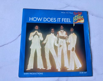 SLADE - How Does It Feel - Original 1974 UK 7" Vinyl Record Single In Picture Sleeve 45 Classic Pop Rock Glam