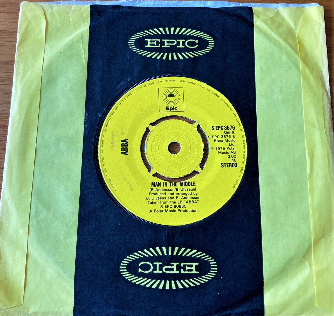 ABBA SOS 1975 UK Pressing 7 Vinyl Record Single 45 Etsy