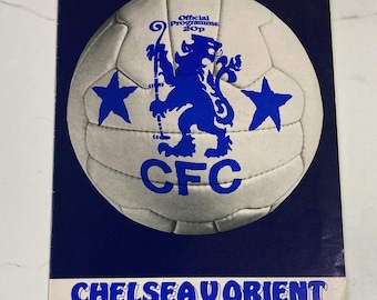 Chelsea v Orient FA Cup 1978 Vintage Football / Soccer Programme Great Gift Idea