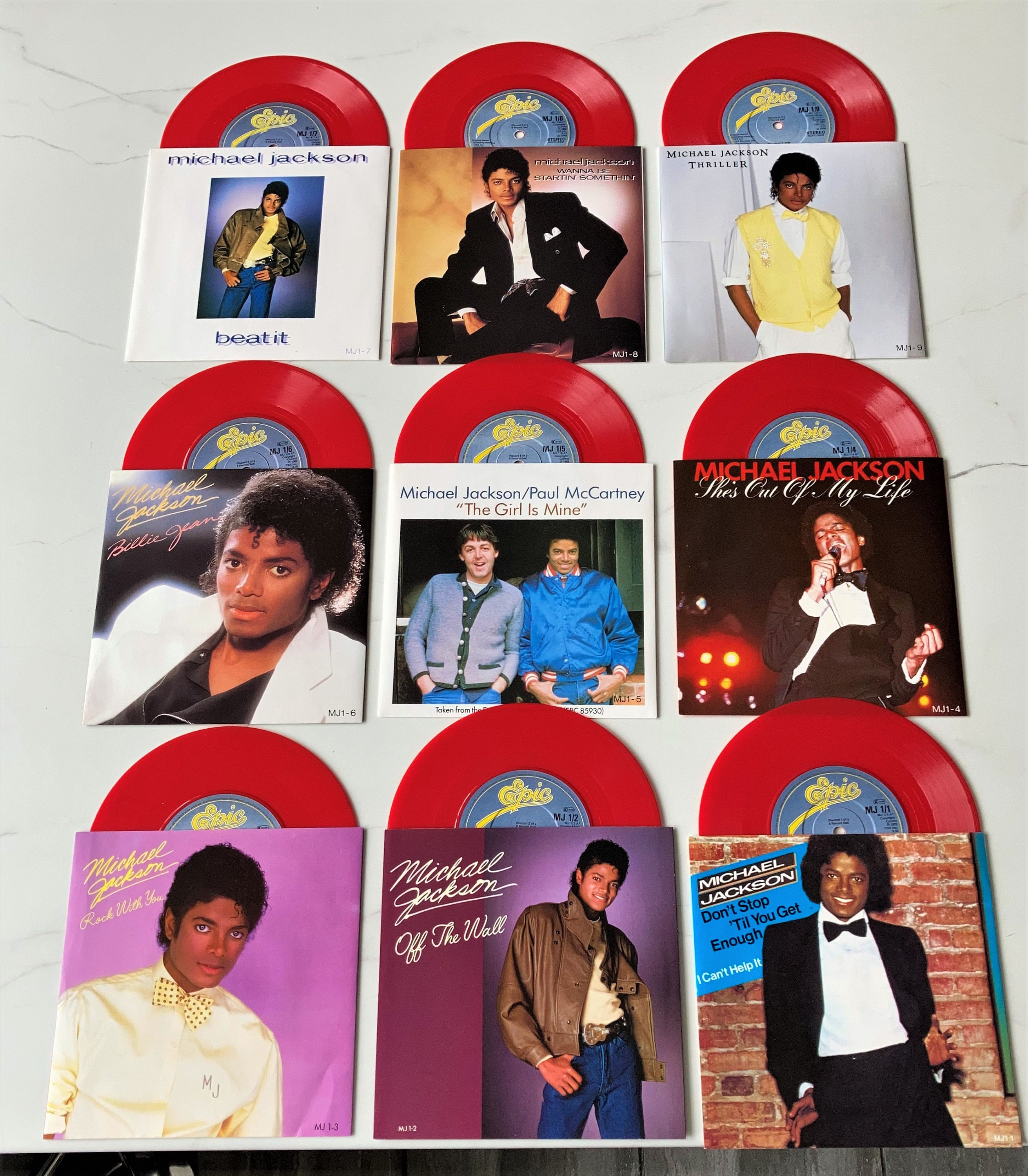 Michael Jackson 9 Singles Pack UK 7vinyl
