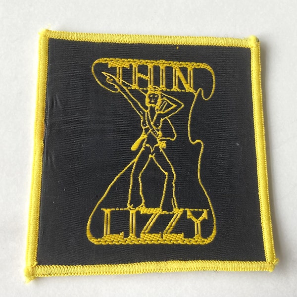 THIN LIZZY Small Vintage Sew On Fabric Patch From The 1970's Made In The UK Phil Lynott Rock Music Memorabilia