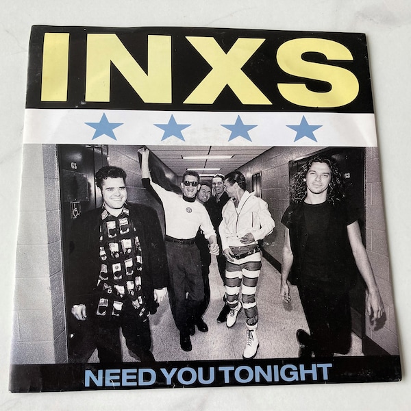 INXS - I Need You Tonight - Original 1987 UK Pressing 7" Vinyl Record In Picture Sleeve 45 Classic Pop Michael Hutchence