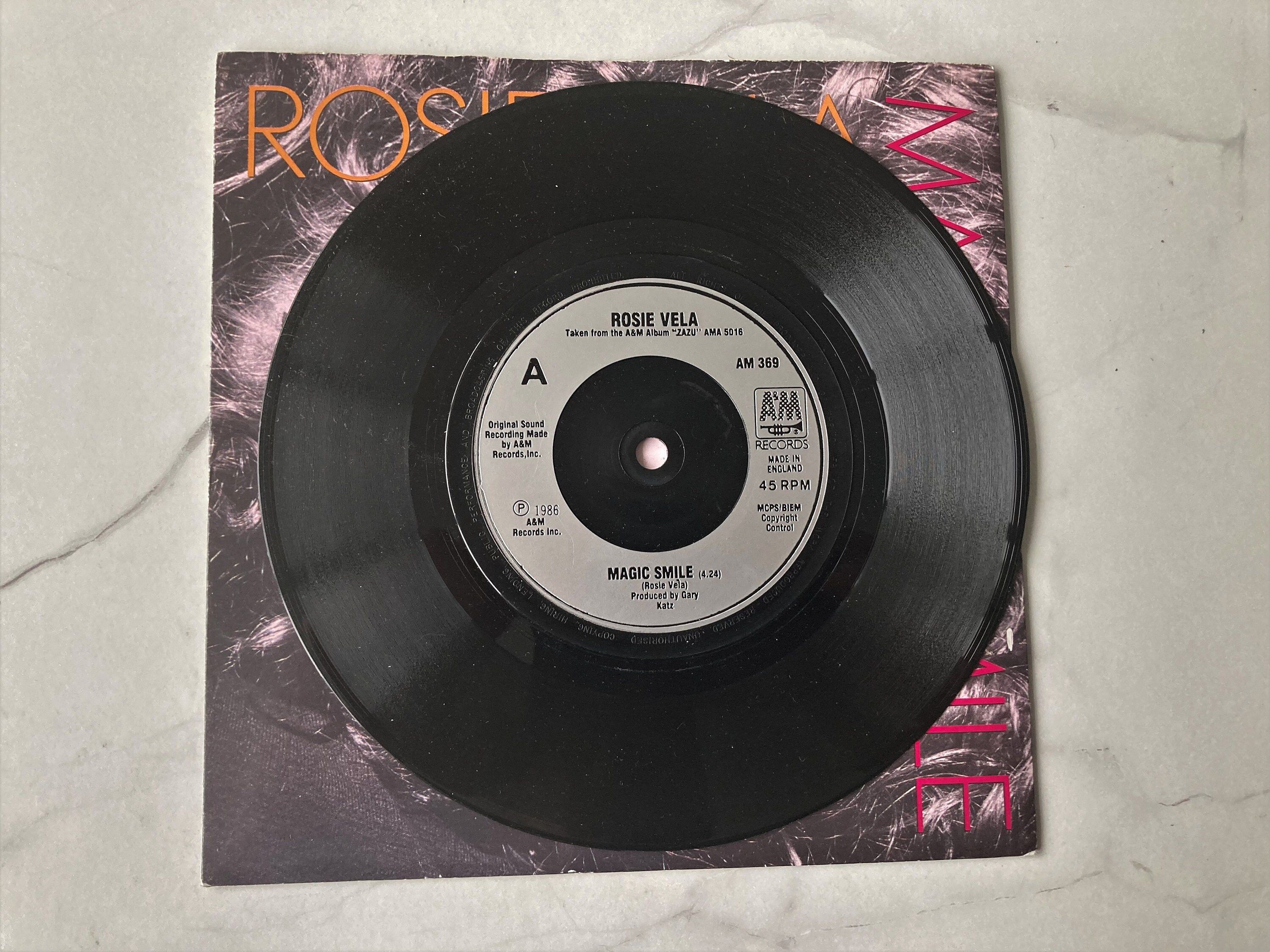 Rosie Vela Magic Smile Original 1986 UK Pressing 7 Vinyl Record in  
