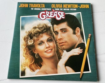 Grease Original Soundtrack From The Motion Picture 1978 UK 2 x Vinyl LP (Double) Gatefold Sleeve John Travolta Olivia Newton John