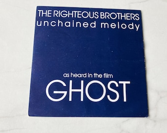 The Righteous Brothers – Unchained Melody – Original 1990 UK Pressing 7" Vinyl Single In Picture Sleeve 45 Vintage Ghost
