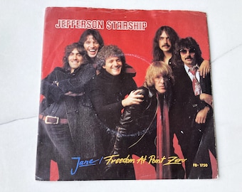 Jefferson Starship - Jane - Original 1979 UK Pressing 7" Vinyl-Schallplatte in Bildhülle, klassischer Pop-Rock-Vintage