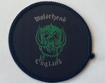 MOTOREAD England Small Vintage Sew On Fabric Patch Made In The 1980's Heavy Metal Music Memorabilia