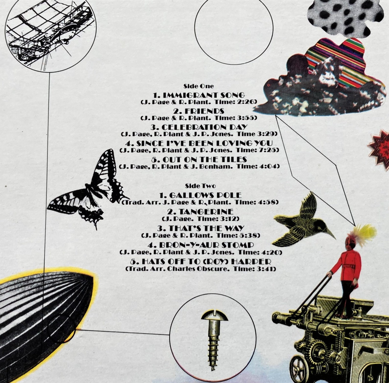 Led Zeppelin 3 Third Album Early 1970