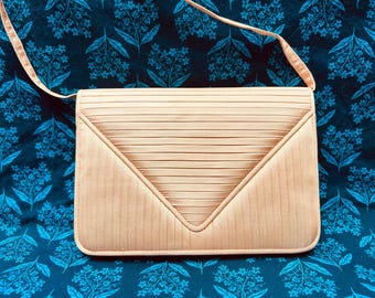 Vintage Thai Silk Handbag; Jim Thompson Silk; Pink Evening Bag; Cross-Body Purse With Strap; Vintage Clutch Bag