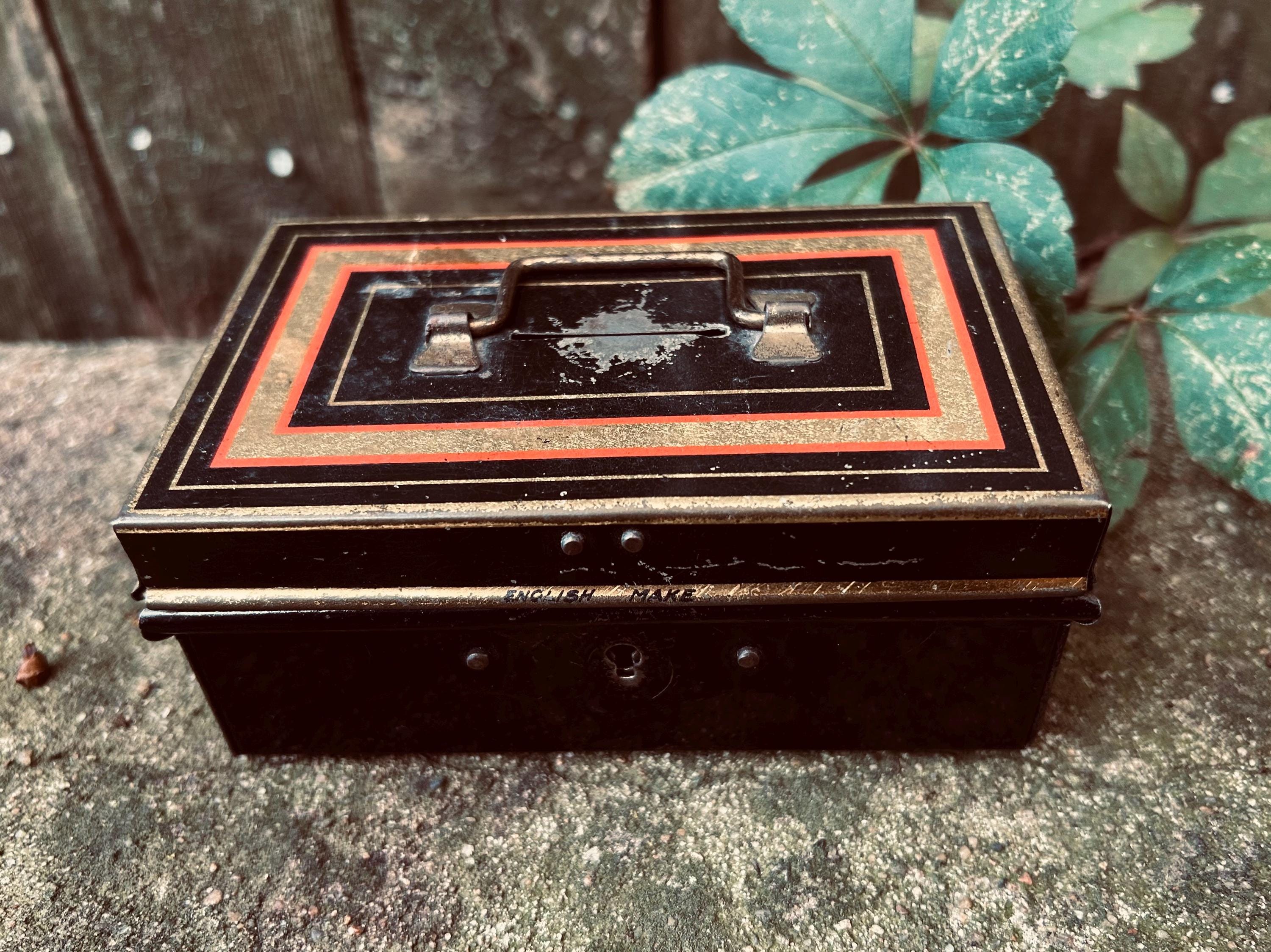 Japanned Tin Box - Etsy