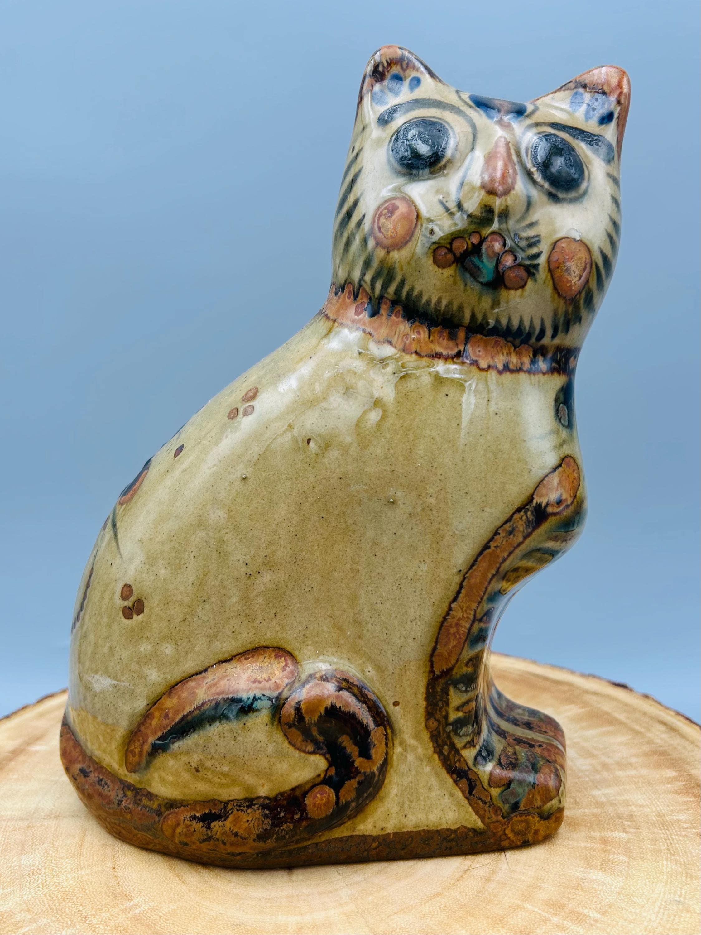 Tonala Pottery Cat - Etsy