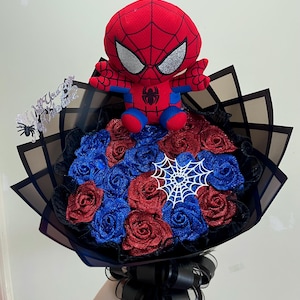 Eternal Spider-Man Flower Bouquets (Plushie Included)