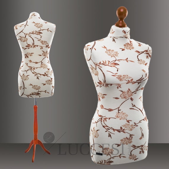 Loywe Mannequin De Couture Buste De Femme Réglable En Hauteur Taille 36/38 Blanc Et Noir LW6023