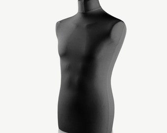 Schneiderpuppe | LUCCESI | Zubehör/Ersatzteil | männliche Torso/Büste (male) mit Überzug | Größe/Size L (50-52) | Schaufensterpuppe