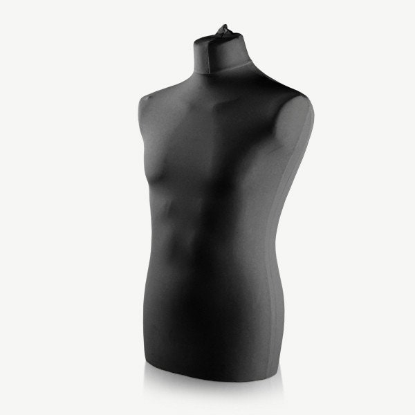 Schneiderpuppe | LUCCESI | Zubehör/Ersatzteil | männliche Torso/Büste (male) mit Überzug | Größe/Size L (50-52) | Schaufensterpuppe