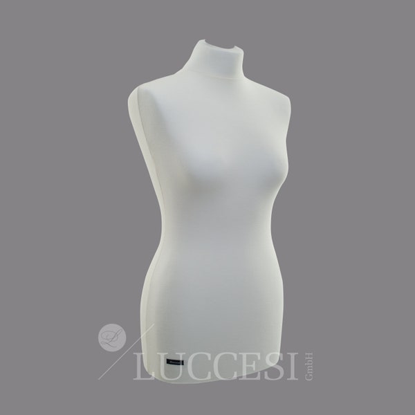 LUCCESI | Schneiderpuppe | Zubehör | Torso | Überzug creme-weiss oder schwarz | diverse Größen (female) | XS - XXL | Schaufensterpuppe