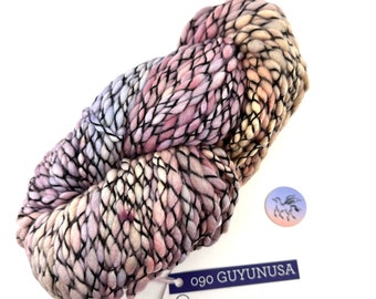 Malabrigo Caracol 'Guyunusa' Yarn: Super Bulky Thick & Thin Merino Wool, 90yds, Priced per Hank