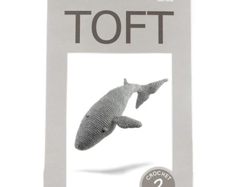 Toft Crochet Hope the Whale Kit: Amigurumi DIY- Hook Stuffing Yarn Wool Needle US Terms