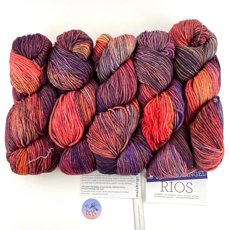 Malabrigo Rios Archangel Rios 850 Worsted Weight Merino Yarn Etsy