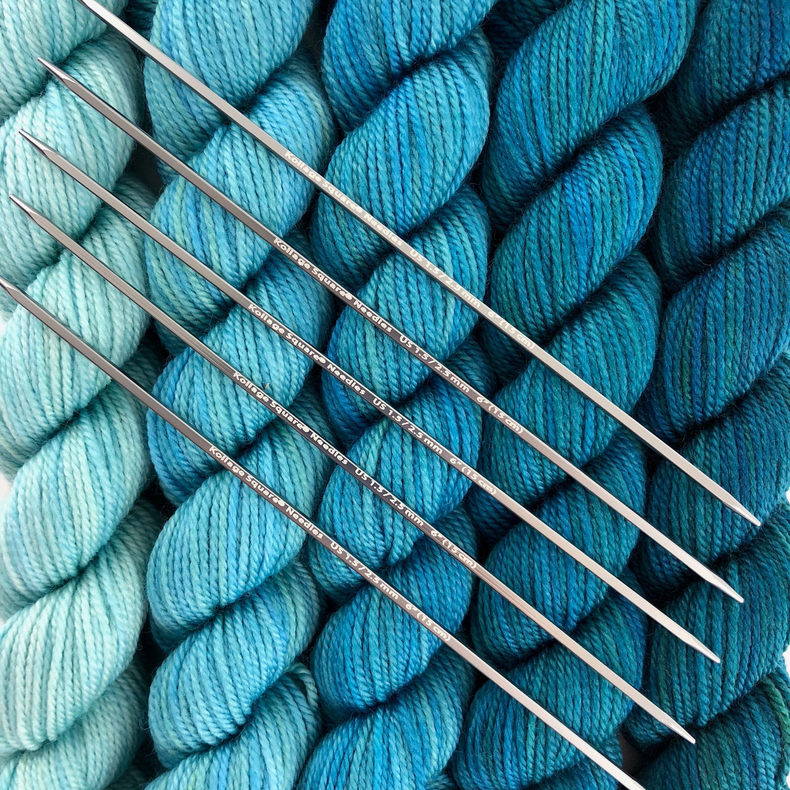 Kollage Needles 6 DPN US010 26mm Square Knitting Etsy