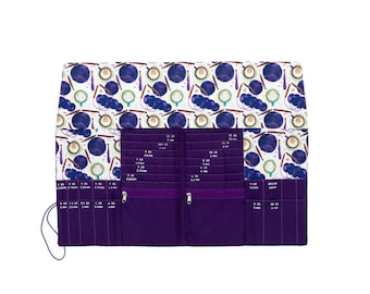 Della Q DPN + Circular Needle Case: Yarn Bombing/Coffee Print
