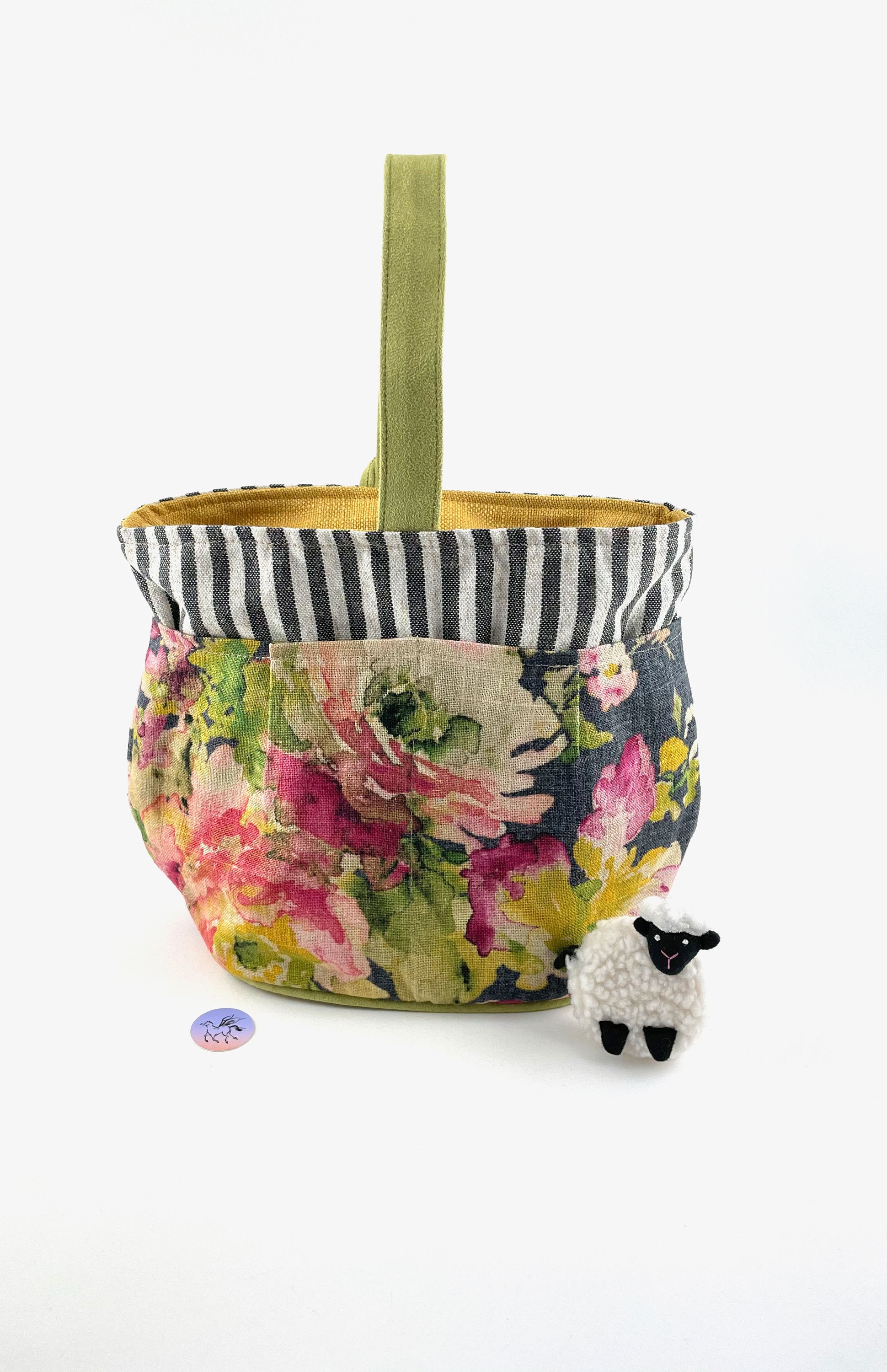 Sewing & Needlecraft Atenti Tall Caddy Viola Floral Print 8Pockets