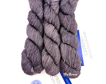 Malabrigo Caprino Plomo 043 Cashmere Merino DK Yarn Soft Slate Gray Shawl Cowl Scarf