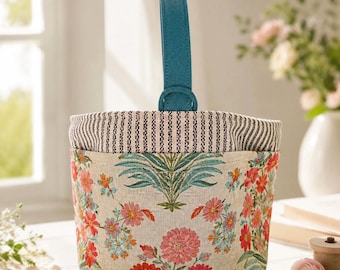 Atenti Gemma 'Perfect Caddy' Craft Tote Bag Needlework Organizer Tool Stand Travel Bag