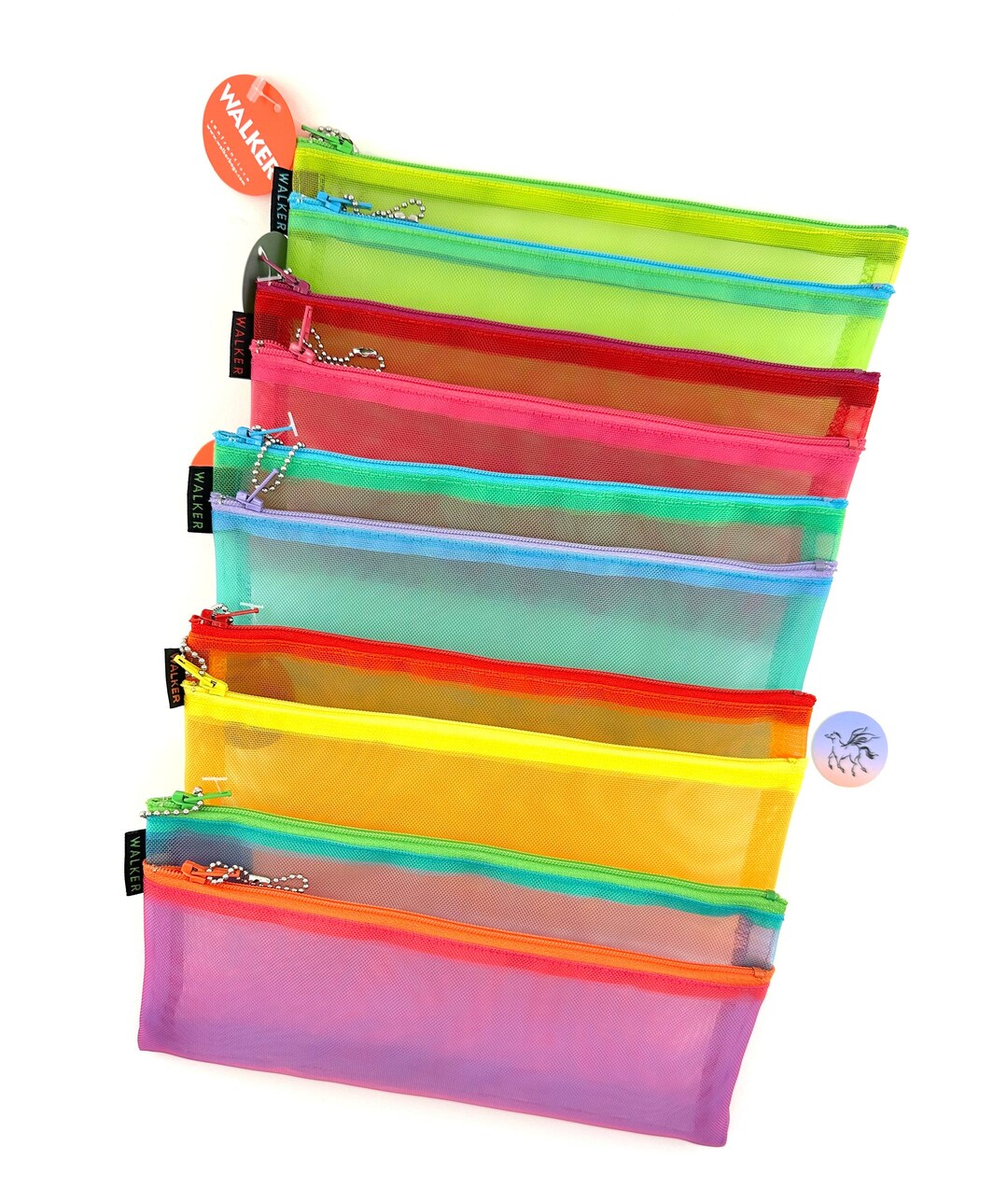 Walker Mesh Double Zip Bag 4 X 9 Small Notions Bag 4 X 9 See Through