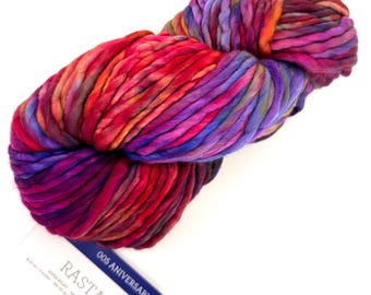 Malabrigo Rasta Aniversario Super Bulky Chunky Wool Yarn for Quick Beanie Crochet Knitting