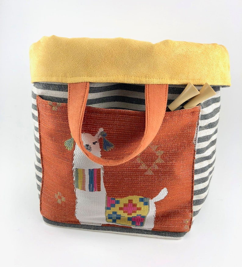 Atenti Hope Basket MamaLLama Flame Yarn Basket w/ 2 outer image 2