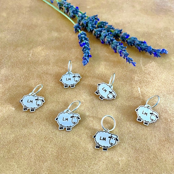 Lantern Moon Sheep Stitch Markers: Sheep Metal Knitting Accessories