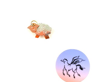 Sheep Mini Needle Minder Puffin Needle Nanny Copper Knitting Pattern Holder Needle Keeper Needle Accessory Needlepoint Crewel Sewing Notion