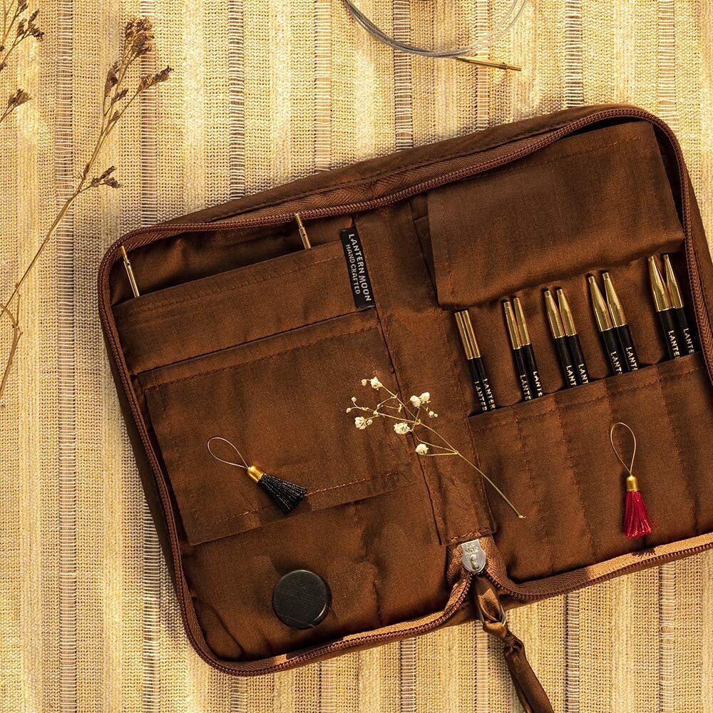 thumbnail image 2 of Lantern Moon: Stitch Marker Pouch: Dahlia 2 of 13
