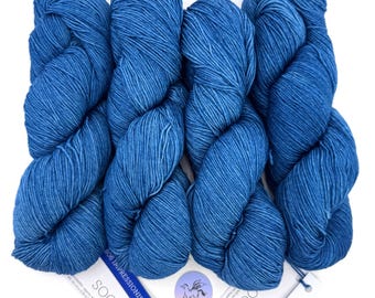 Malabrigo Impressionist Sky Sock Yarn: #806 Kettle-Dyed Superwash Merino Wool, Priced per Hank