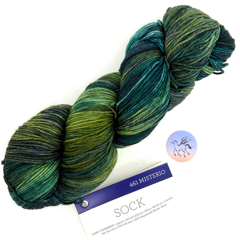 Sticker Wool Sock Included Malabrigo Sock Yarn: Misterio Kettle-dyed Superwash Merino Wool, Priced ...