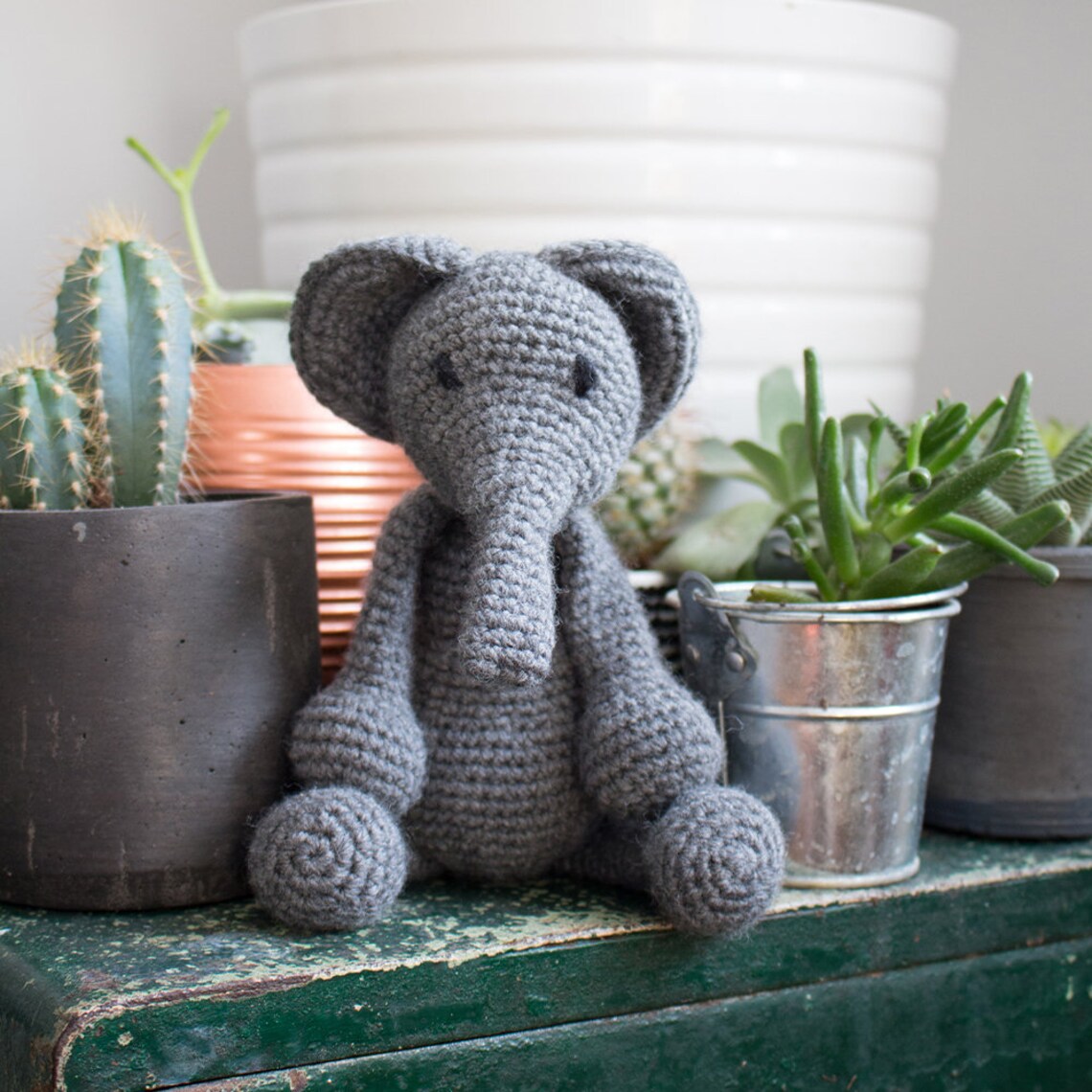 Toft Crochet Kit Bridget the Elephant DIY Crochet Amigurumi Etsy